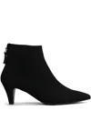 Evaluna 65mm Leather Ankle Boots In Black