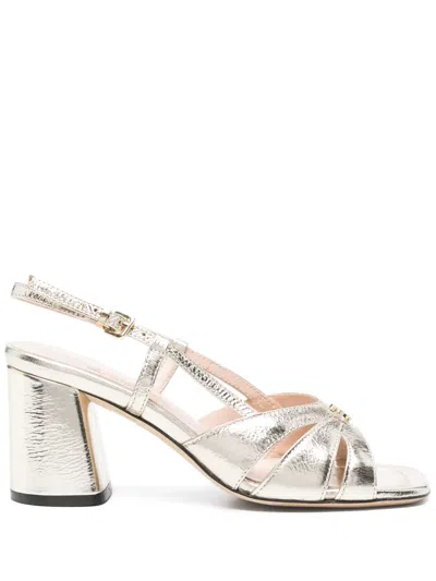 Evaluna 70mm Metallic-effect Sandals