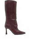 Evaluna 85mm Pointed-toe Boots In Red