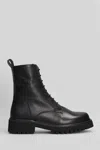 Evaluna Combat Boots In Black