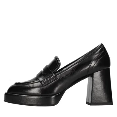 Evaluna Woman Loafers Black Size 7.5 Soft Leather
