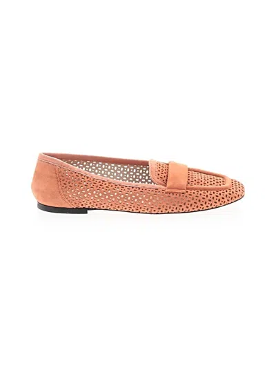 Pre-owned Evaluna Flats In Orange
