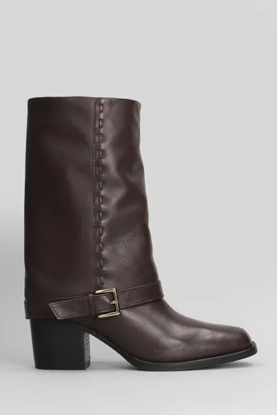 EVALUNA EVALUNA HIGH HEELS ANKLE BOOTS