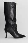 Evaluna High Heels Boots In Black