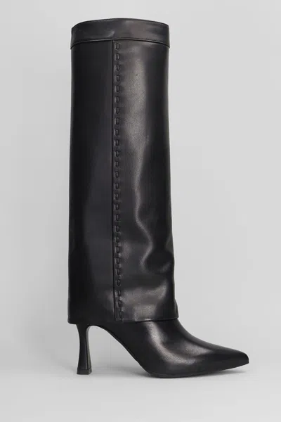 Evaluna High Heels Boots In Black