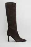 Evaluna High Heels Boots In Brown