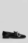 Evaluna Embellished Calf-leather Loafers In Black