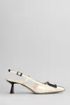 Evaluna Leather Slingback Pumps