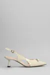 Evaluna 50mm Leather Sandals In Neutral