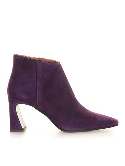 Evaluna Purple Suede Ankle Boot