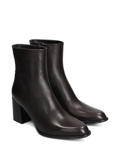 Evaluna Square-toe Ankle Boots In Multi