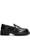 Evaluna Stud-embellished Loafers In Black
