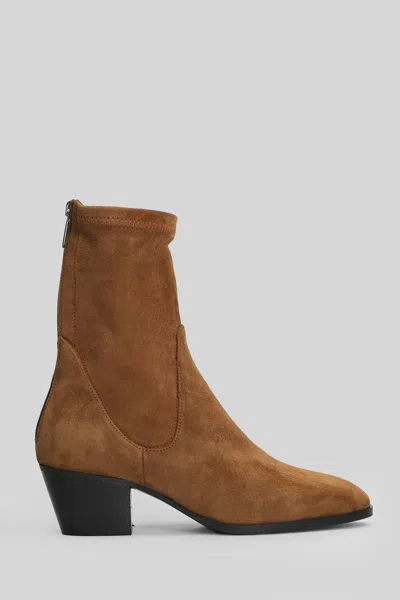 Evaluna Texan Ankle Boots In Brown