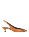 Evaluna Woman Pumps Mandarin Size 7 Calfskin