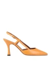 Evaluna Woman Pumps Mandarin Size 7.5 Leather