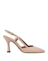 Evaluna Woman Pumps Pink Size 5 Leather