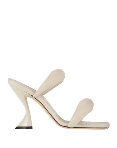 Evaluna Woman Sandals White Size 6 Soft Leather