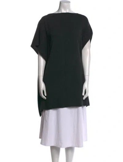 Pre-owned Evam Eva Cashmere Bateau Neckline Sweater In Gray