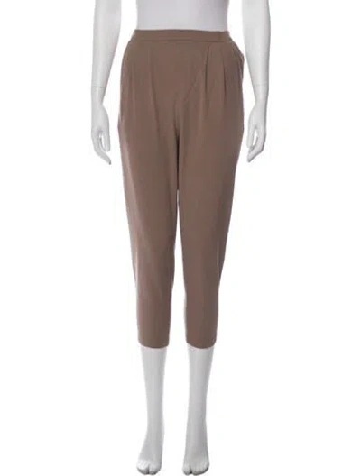 Pre-owned Evam Eva Straight Leg Pants In Neutral