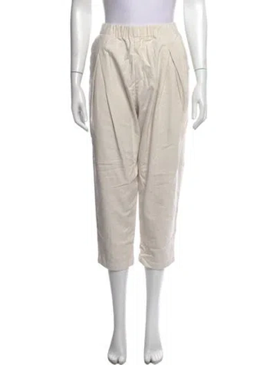 Pre-owned Evam Eva Wide Leg Pants In Neutrals