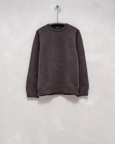 Pre-owned Evan Kinori Brown Cashmere Crewneck Sweater