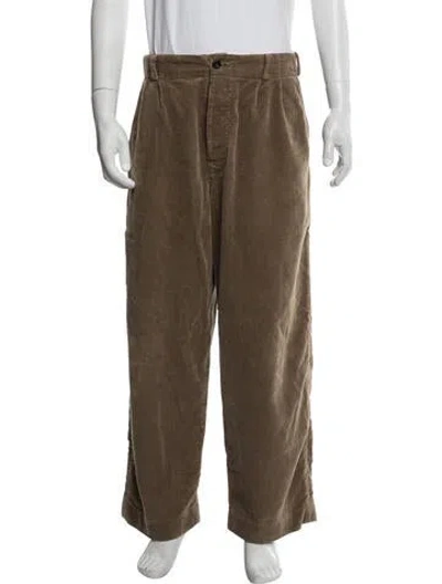 Pre-owned Evan Kinori Corduroy Pants In Neutrals