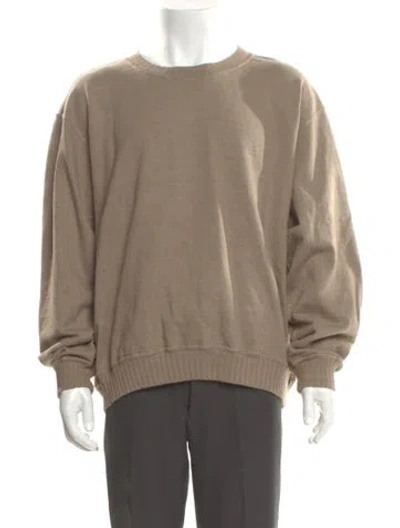 Pre-owned Evan Kinori Crew Neck Long Sleeve Pullover In Neutral