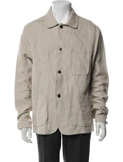 Pre-owned Evan Kinori Jacket In Neutral