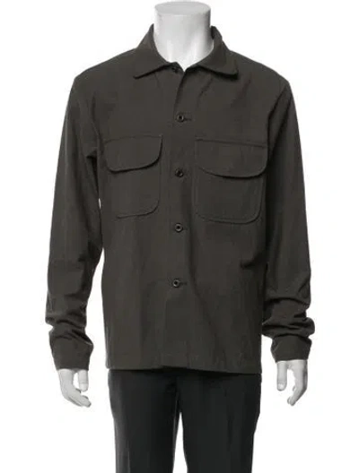 Pre-owned Evan Kinori Long Sleeve Shirt In Green