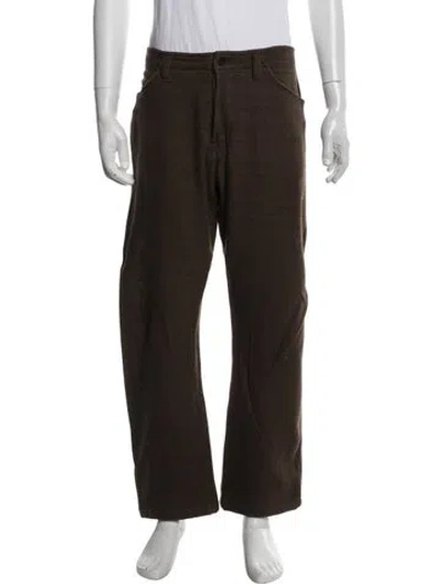 Pre-owned Evan Kinori Pants In Brown