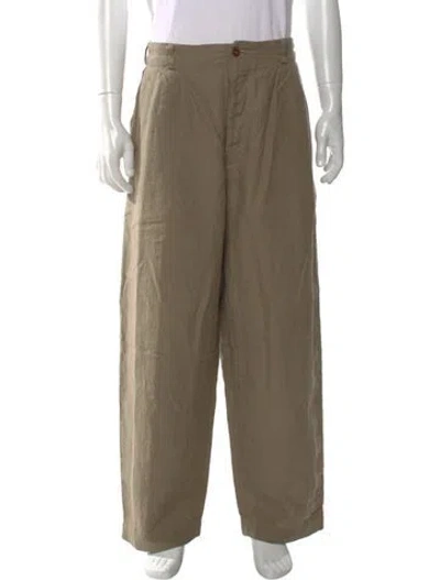 Pre-owned Evan Kinori Pants In Neutral