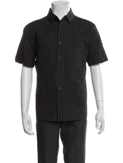 Pre-owned Evan Kinori Striped Short Sleeve Shirt In Multi