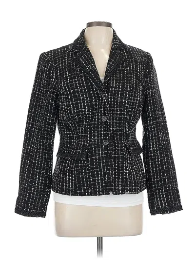 Pre-owned Evan Picone Blazer Jacket In Black