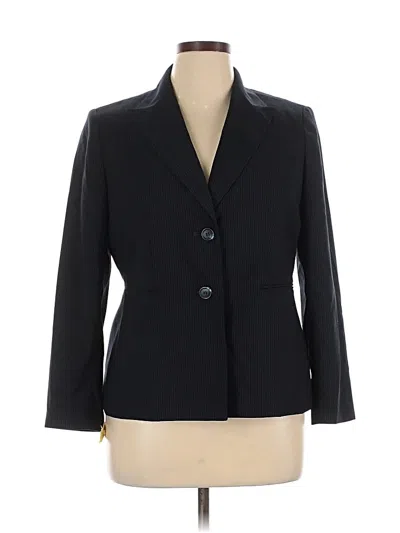 Pre-owned Evan Picone Blazer Jacket In Black