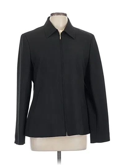 Pre-owned Evan Picone Blazer Jacket In Black