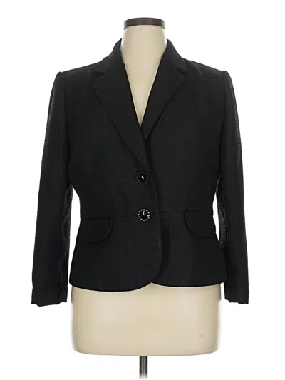 Pre-owned Evan Picone Blazer Jacket In Black