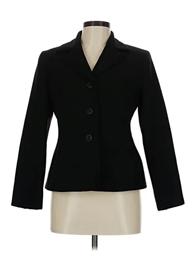 Pre-owned Evan Picone Blazer Jacket In Black