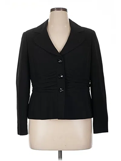 Pre-owned Evan Picone Blazer Jacket In Black