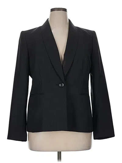 Pre-owned Evan Picone Blazer Jacket In Black