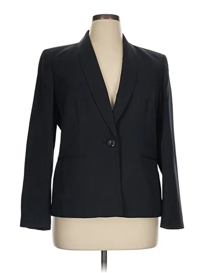 Pre-owned Evan Picone Blazer Jacket In Black
