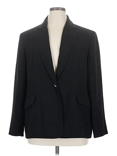 Pre-owned Evan Picone Blazer Jacket In Black