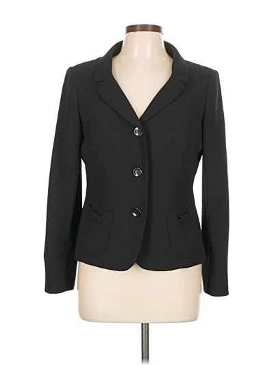 Pre-owned Evan Picone Blazer Jacket In Black