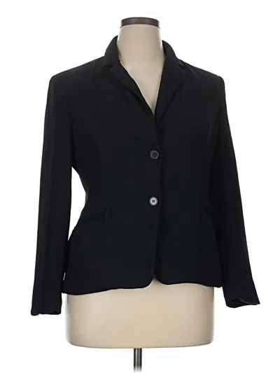 Pre-owned Evan Picone Blazer Jacket In Black