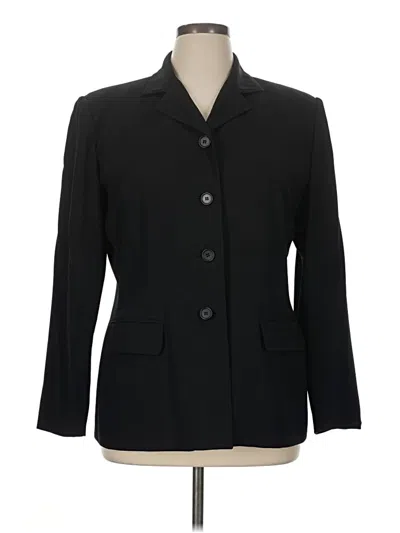 Pre-owned Evan Picone Blazer Jacket In Black