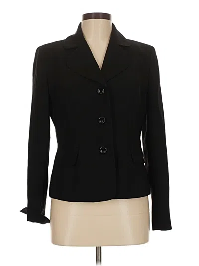Pre-owned Evan Picone Blazer Jacket In Black