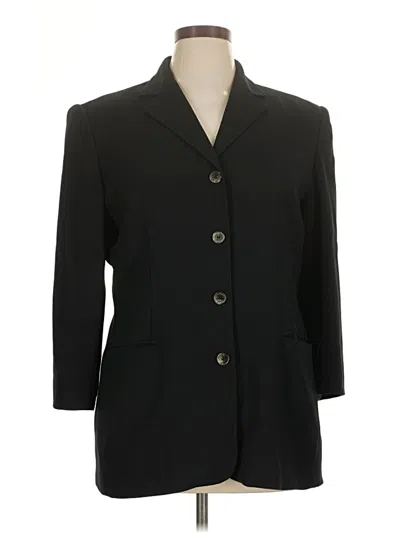 Pre-owned Evan Picone Blazer Jacket In Black