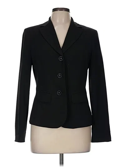 Pre-owned Evan Picone Blazer Jacket In Black