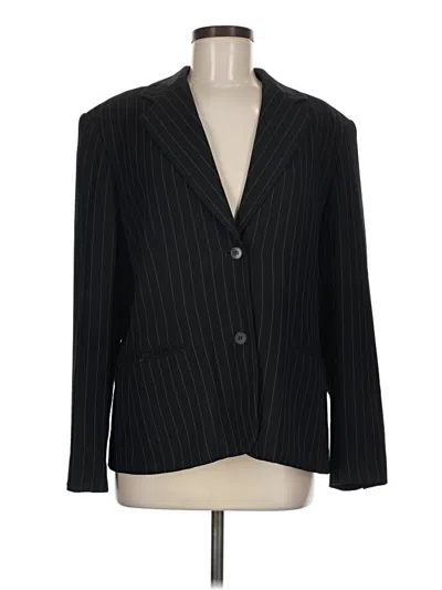 Pre-owned Evan Picone Blazer Jacket In Black