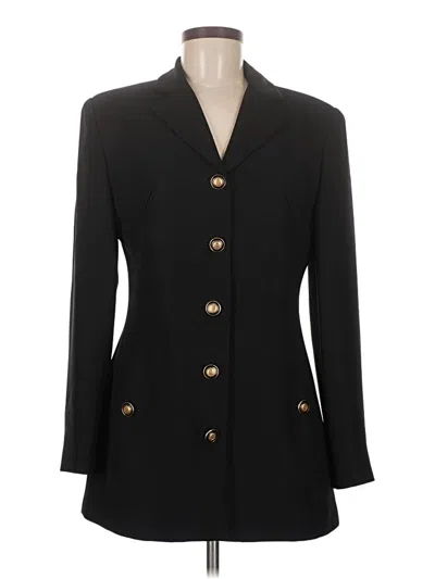 Pre-owned Evan Picone Blazer Jacket In Black