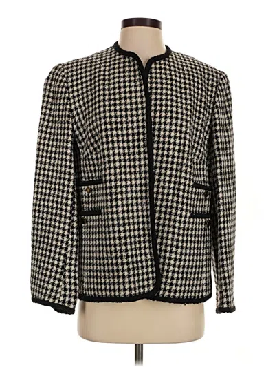 Pre-owned Evan Picone Blazer Jacket In Black
